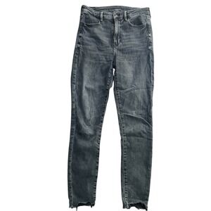 American‎ Eagle Super Stretch High-Waisted Black Wash Skinny Jeans